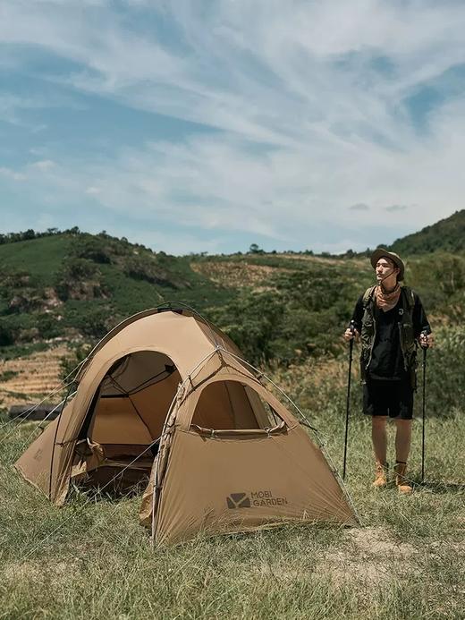 轻骑3 牧高笛超轻帐篷户外露营野营防风防雨便携轻量化一室一厅3人轻骑 商品图1