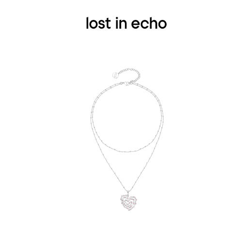 lost in echo设计师品牌小众外星遗迹麦田爱心项链男女同款锁骨链 商品图4