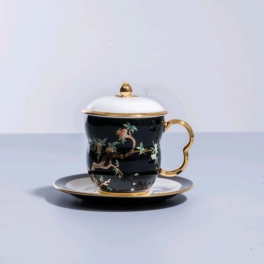 华祥苑杯子茶具 石榴家园夫人瓷-240Ml商务对杯三件套 商品图3