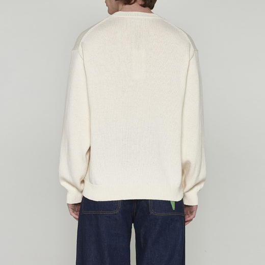 KENZO 高田贤三 男士棉质海棠花徽标长袖针织衫 杏色 FD55 PU380 3LD 02 商品图2