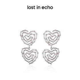 泫雅同款lost in echo原创设计师款外星遗迹系列麦田爱心耳环耳坠