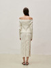 Viktoria Chan | SS23002 Shelby knit skirt- midi  [ 针织半裙 浅粉 / 白 ] 商品缩略图6