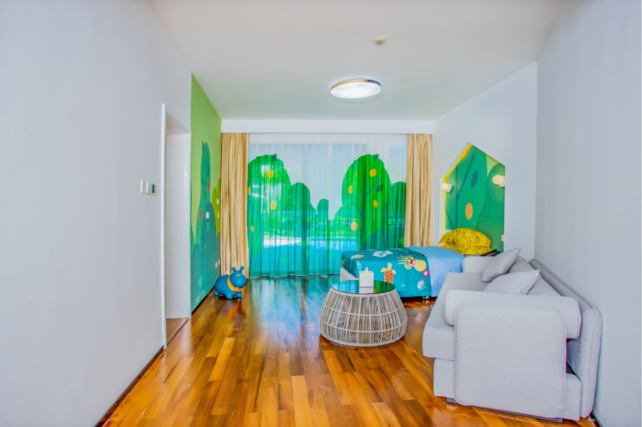 三亚天域二区森林戏水2居室（建议3大1小）连住3晚+小火车+泡泡趴+趣味冲浪