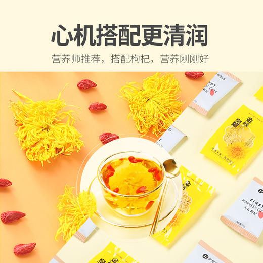【冬季滋补】杞里香金丝皇菊6g黄山贡菊胎菊黄菊茶叶搭金银花大菊花*2盒 商品图7