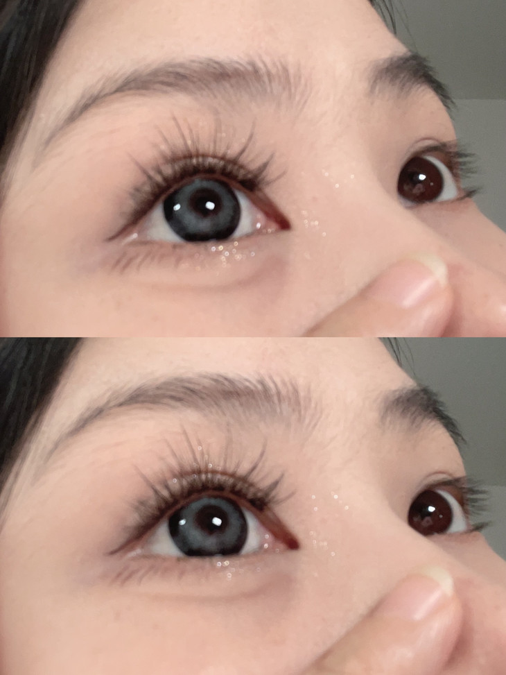 Hanawink美瞳 年抛隐形眼镜 涉谷飒飒14.5mm 1副/2片 左右可不同度数-VVCON美瞳网9