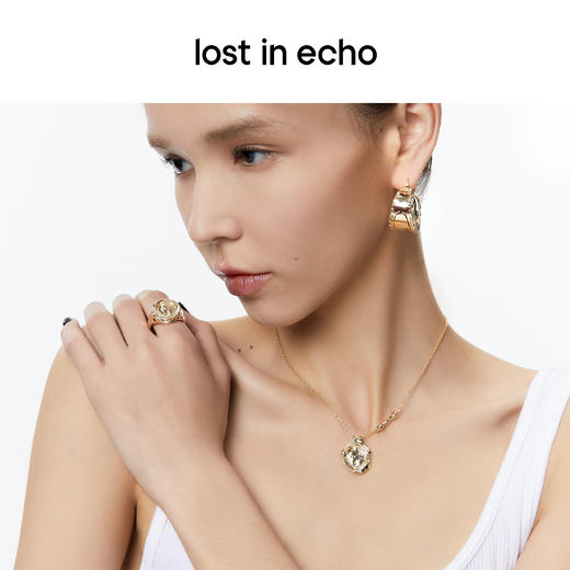 lost in echo设计师款外星遗迹系列复古出土银币图章戒指设计感女 商品图3