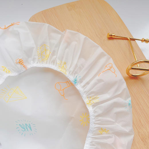 【防水便捷】防水舒适浴帽，高弹松紧，柔滑舒适，1袋2片 [玛莉安] 商品图1