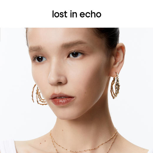 [捡漏价]lost in echo设计师款外星遗迹系列麦田爱心单圈耳环大圈圈环耳环 商品图2