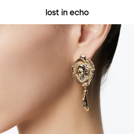 lost in echo设计师品牌小众外星遗迹系列出土银币AB款耳坠耳环女 商品图2