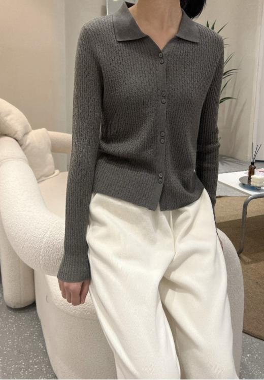 【1.3折银泰撤柜！TRITTY羊毛小麻花衬衫领开衫】商场同款‼原价890元 今天到手119元‼ 商品图6