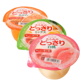 日本达乐美白桃味/混合口味/橘子味果冻230g 水感多多果汁感UP冷藏后口感更佳 050540/050541/050542