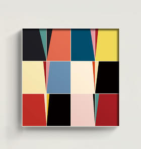 伽罗 JALO 挂画-现代家居画-色块组合 P309（预计10天内发货）