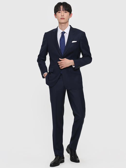 callisto藏青精纺全绵羊毛西服 FRBWJ072H 商品图5