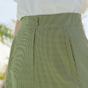 欧芮儿2020春装新款高腰显瘦格子半身裙女中长款绿色百搭A字裙 商品缩略图2