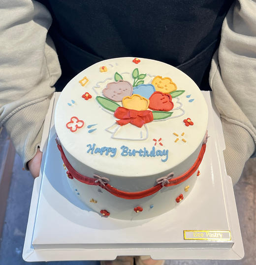 花束手绘蛋糕 商品图0