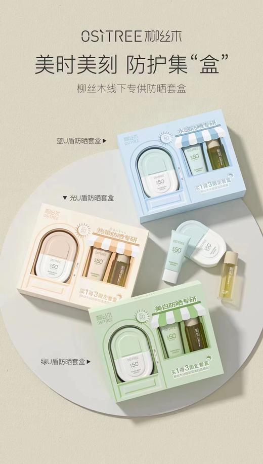 【新品速递】柳丝木动感骄阳防晒乳买一得三礼盒、水感保湿防晒露 商品图8