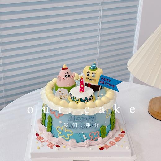 海绵宝宝派大星复古蛋糕-低糖处理无添加 商品图2