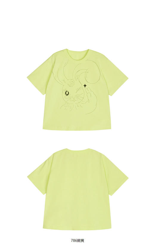 jnby  23年夏款  兔子元素针织棉短袖T恤  1N4112260 商品图11