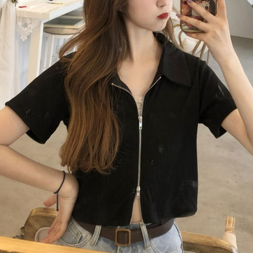 裁缝学苑AQ166短款polo衫纸样上衣女装露脐短袖T恤做衣服样板打版 商品图3