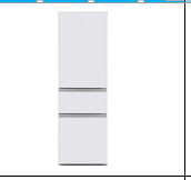 TCL 215升 一体成型U型箱体 抗菌环保内胆 三门养鲜冰箱BCD-215TC闪白银--CQXBL