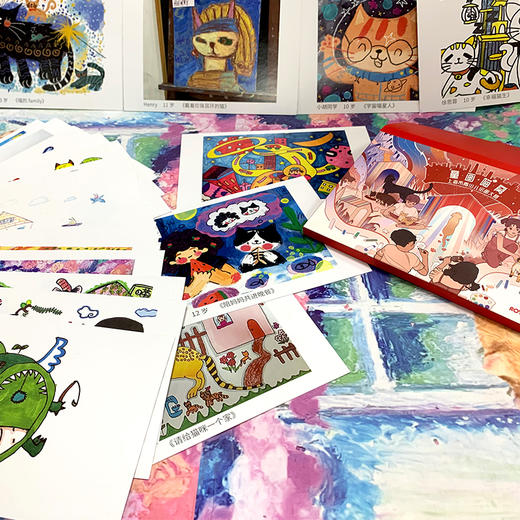 【赠品链接，单拍不发货】皇家童话喵窝绘画比赛纪念明信片+定制猫屋贴纸 商品图1