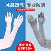 【买一送一】冰袖连指冰丝夏季男女防晒手套一体钓鱼防紫外线透气护手臂袖套 商品缩略图1