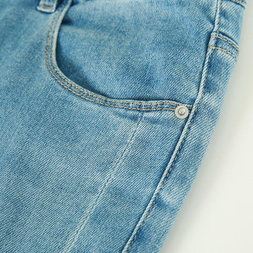 VIMAGE纬漫纪夏季新款时尚休闲显瘦高腰裤脚开叉百搭牛仔裤V1905524 商品图3