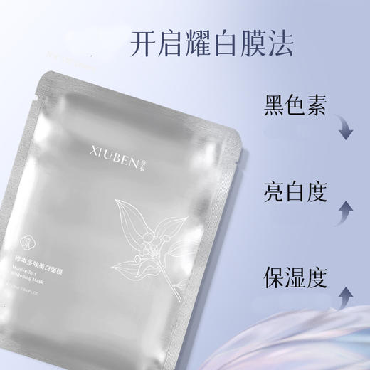 修本 七子白多效美白面膜 25ml*10片/盒 商品图1
