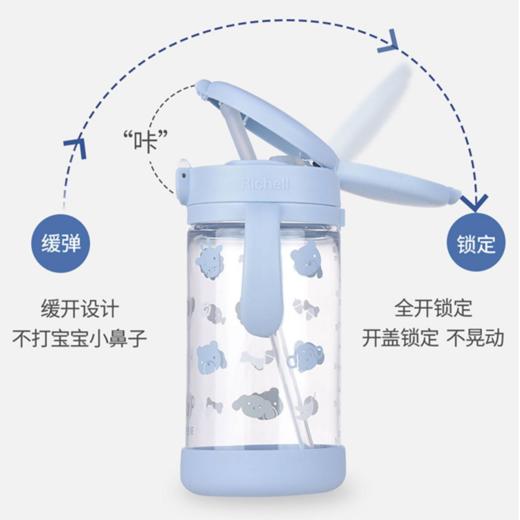 利其尔儿童水杯宝宝喝奶婴儿奶瓶学饮杯家用外出吸管杯直饮防呛 商品图2