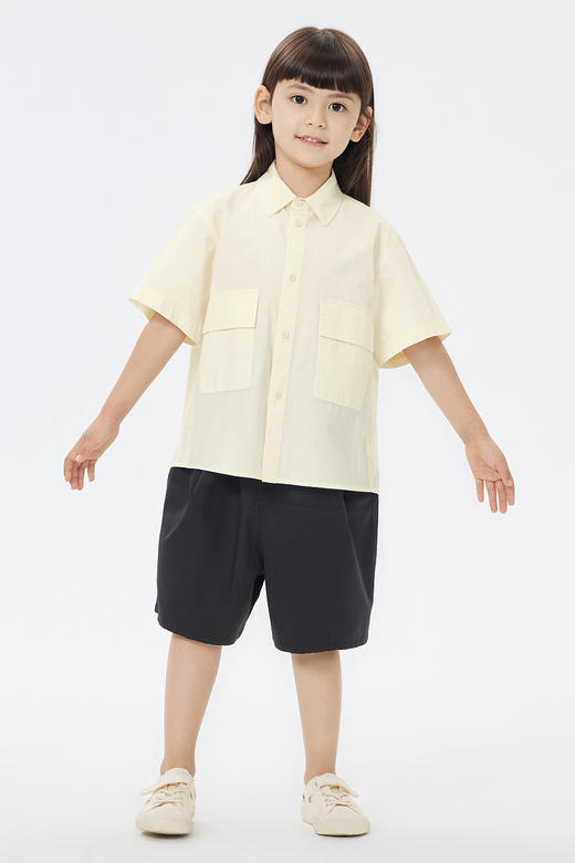 jnby  23年夏款  全棉工装风短袖衬衣 1N4211700 商品图0