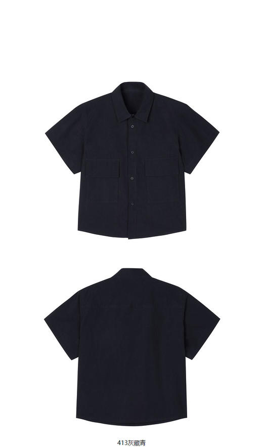 jnby  23年夏款  全棉工装风短袖衬衣 1N4211700 商品图11