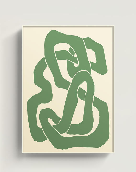 伽罗 JALO 挂画-现代家居画-绿色轨迹 P314（预计10天内发货） 商品图0