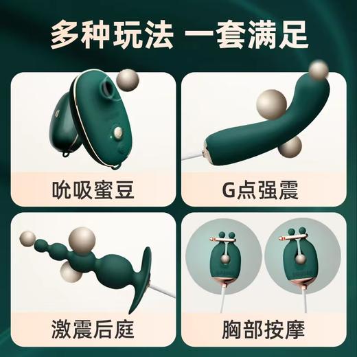 轻喃-四重奏（震动器&按摩棒&乳夹&肛塞） 商品图1
