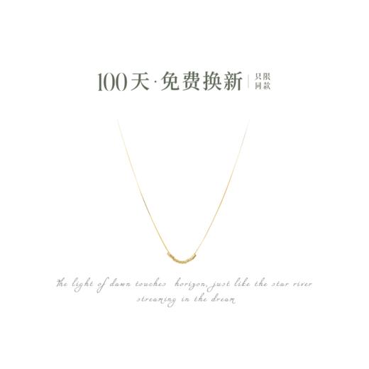 Oflye潮流饰品 925通体银小方糖项链女夏简约轻奢小众设计感锁骨链复古颈链 商品图4