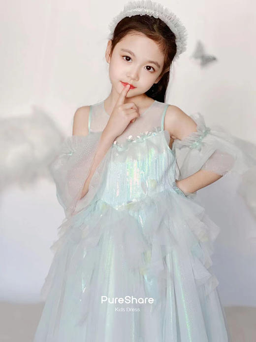 非质量问题不退不换哦~pureshare蓬纱馆 月光琉璃裙高定礼服裙夏季 商品图5