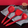 Debo德铂温迪硅胶锅铲漏勺三件套 红色/蓝色 商品缩略图3