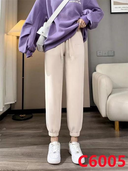 2023卫裤女款纯棉束脚运动裤5.3版 商品图0