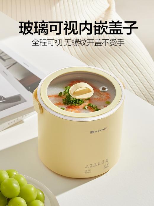 【磨客 便携电炖锅】mokkom磨客电炖锅煮粥神器迷你小型家用多功能便携炖煮锅煲汤炖锅 商品图5