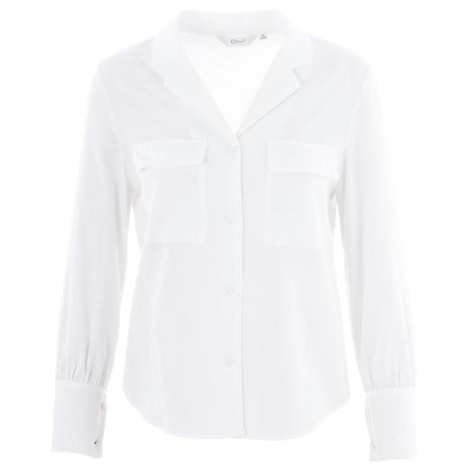 欧芮儿2019春装新款长袖白色衬衫女 OL通勤简约百搭透视chic衬衣 商品图3