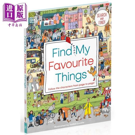 预售 【中商原版】Find My Favourite ThingsDK找出我喜爱的物品 英文原版 进口图书 儿童绘本 认知识物纸板书 商品图0