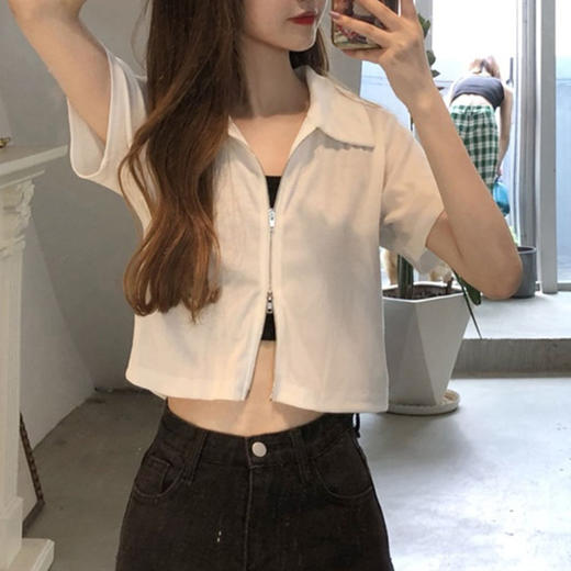 裁缝学苑AQ166短款polo衫纸样上衣女装露脐短袖T恤做衣服样板打版 商品图2