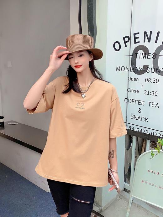 2023新款宽松中长款休闲百搭半袖4.0版 商品图3