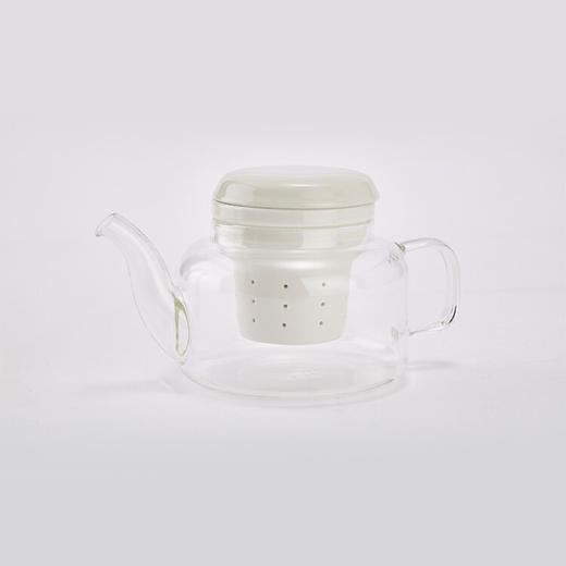 陶瓷盖耐热玻璃壶 500ml 商品图0