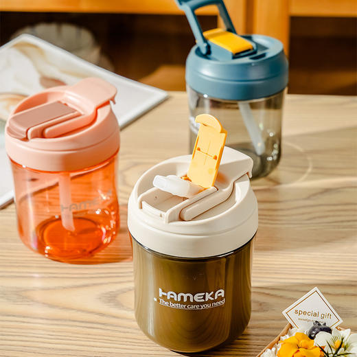 【超大容量❗️一杯就够】大肚杯夏季网红创意ins风吸管杯 ，可爱迷你女生塑料水杯礼品杯子新年礼盒年货礼盒 商品图0