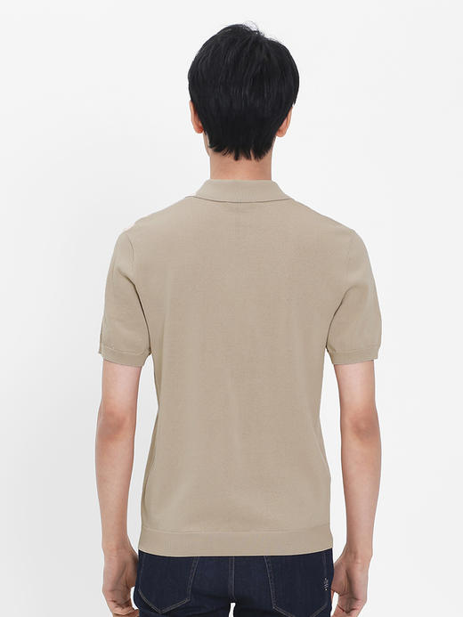 callisto卡其醋酸棉提花翻领T恤  SRTSS071C KA 商品图2