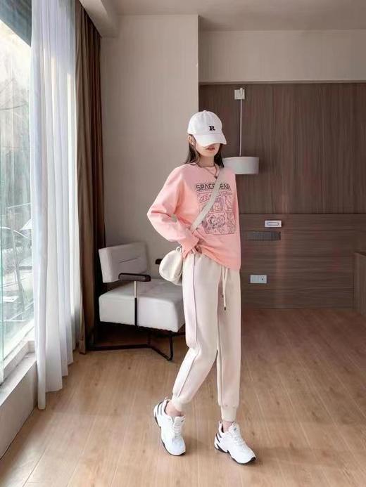 2023年新款宽松束脚棉卫裤女款休闲裤子5.5版 商品图3