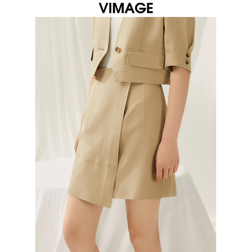 VIMAGE纬漫纪夏季新款高腰时尚包臀短裙半身裙V1906509 商品图3
