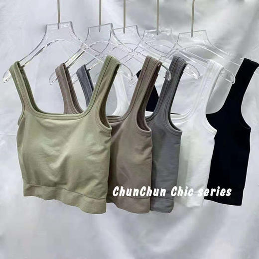 【纯欲风小吊带！穿出性感】网红吊带小背心女韩版U型外穿内搭，打底抹胸一体式胸垫防走光上衣 商品图3
