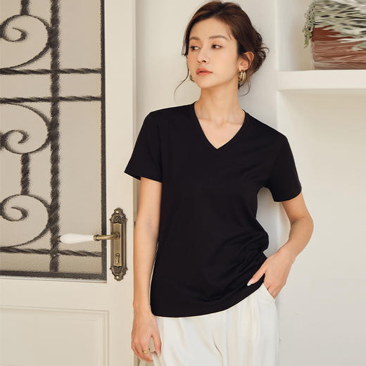 馥迦糖果色抗菌免烫速干T恤 商品图12