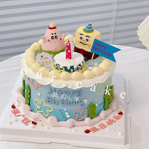 海绵宝宝派大星复古蛋糕-低糖处理无添加 商品图3